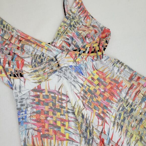 Jams World Dress Latticce Hawaiian Boho Summer Sundress Size Medium - Picture 9 of 14